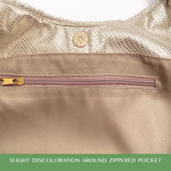 LF Gold Foil Foldable Carry-All Tote - Picture 8 of 13